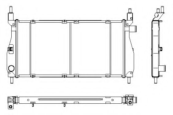 JDEUS  Radiador refrigeracion del motor ROVER 100 114 D